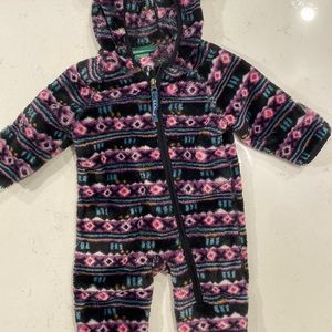L.L. Bean Infant Fleece Winter Onesie 0-3 months
